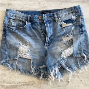 Forever 21 distressed shorts